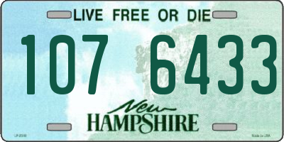NH license plate 1076433