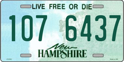 NH license plate 1076437