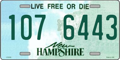 NH license plate 1076443