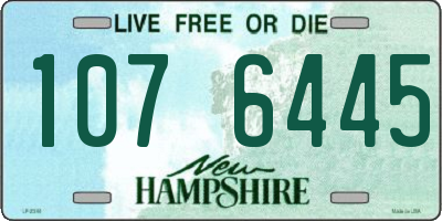 NH license plate 1076445