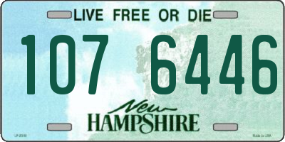 NH license plate 1076446
