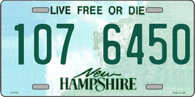 NH license plate 1076450