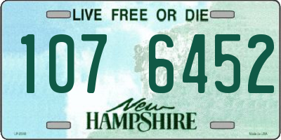 NH license plate 1076452