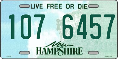 NH license plate 1076457