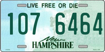 NH license plate 1076464