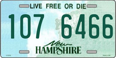 NH license plate 1076466