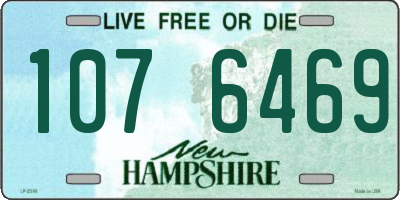 NH license plate 1076469