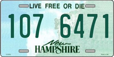 NH license plate 1076471