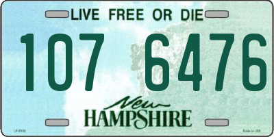 NH license plate 1076476