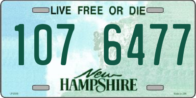 NH license plate 1076477