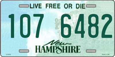 NH license plate 1076482
