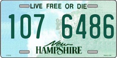 NH license plate 1076486