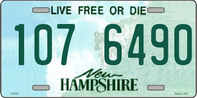 NH license plate 1076490