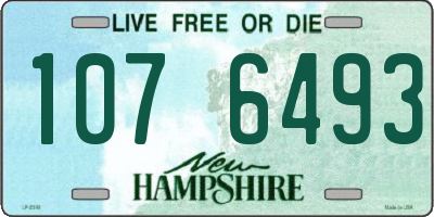 NH license plate 1076493