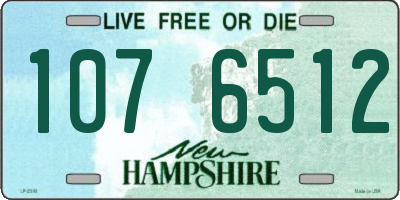 NH license plate 1076512