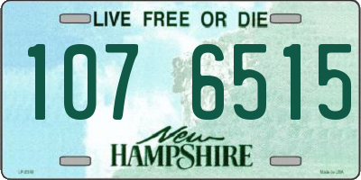 NH license plate 1076515