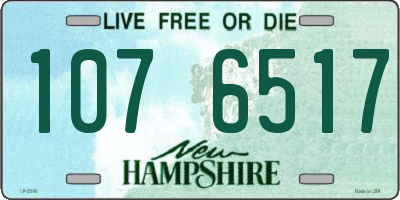 NH license plate 1076517