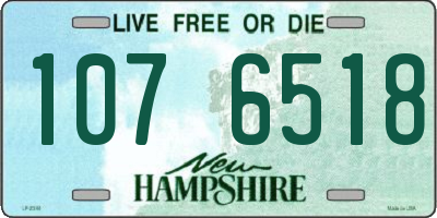 NH license plate 1076518