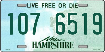 NH license plate 1076519