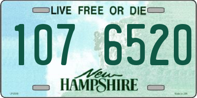 NH license plate 1076520