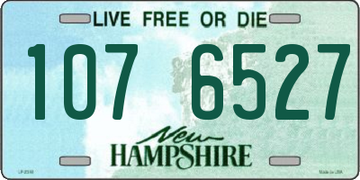 NH license plate 1076527