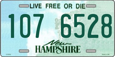 NH license plate 1076528
