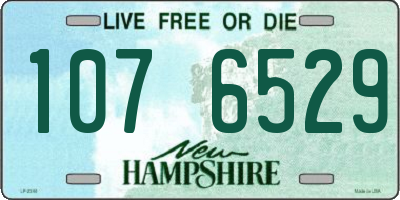 NH license plate 1076529