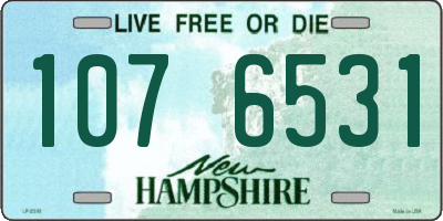 NH license plate 1076531