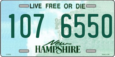 NH license plate 1076550
