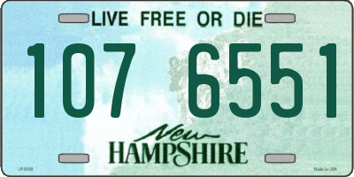 NH license plate 1076551