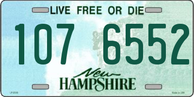 NH license plate 1076552