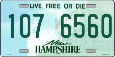 NH license plate 1076560