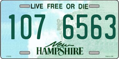 NH license plate 1076563
