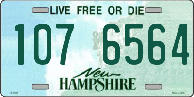 NH license plate 1076564