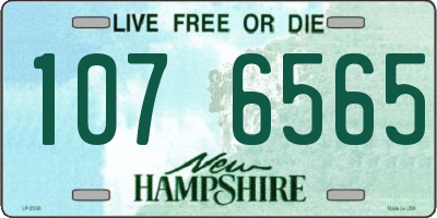 NH license plate 1076565
