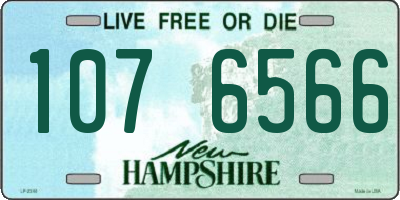 NH license plate 1076566
