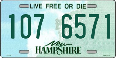 NH license plate 1076571