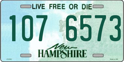 NH license plate 1076573