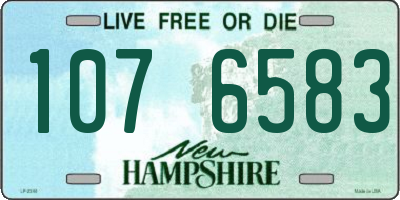 NH license plate 1076583