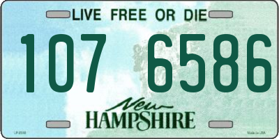 NH license plate 1076586