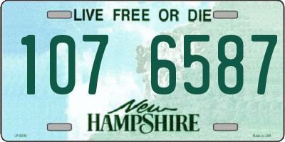 NH license plate 1076587