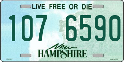NH license plate 1076590