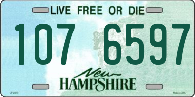 NH license plate 1076597
