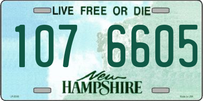 NH license plate 1076605