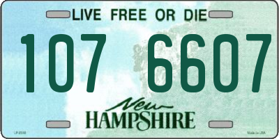 NH license plate 1076607
