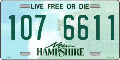 NH license plate 1076611