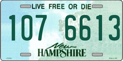 NH license plate 1076613