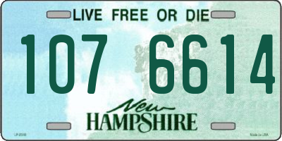 NH license plate 1076614