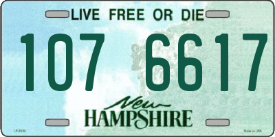 NH license plate 1076617