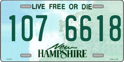 NH license plate 1076618